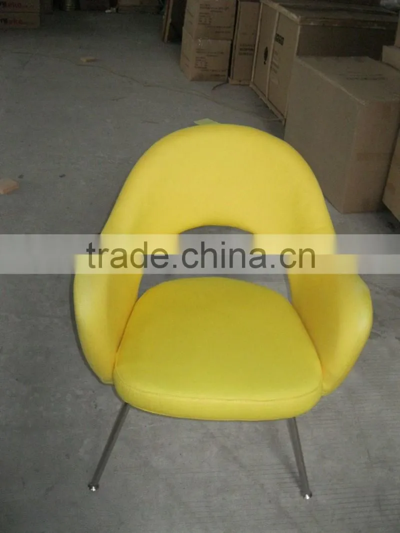 replica wholesale fiberglass cashmere Saarinen Executive Chair with stainless steel legs designed by Eero Saarinen