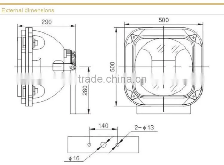 Energy saving explosion proof luminaire without maintenance