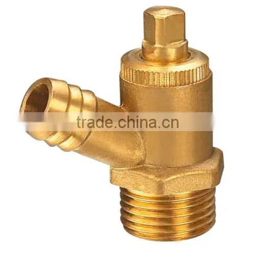HR4080 factory manufacture forged brass water drain stop valve