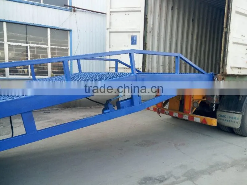 Hydraulic container truck loading ramp for forklift High quality products for a large number of reservation