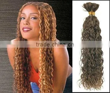 Pure Indian Human Hair Bulk/AAA Grade Pink Human Hair Bulk