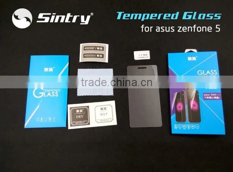 2016 Automatic adsorption 5.0inch tempered glass screen protector 9h 2.5D tempered glass screen protector for asus zenfone 5