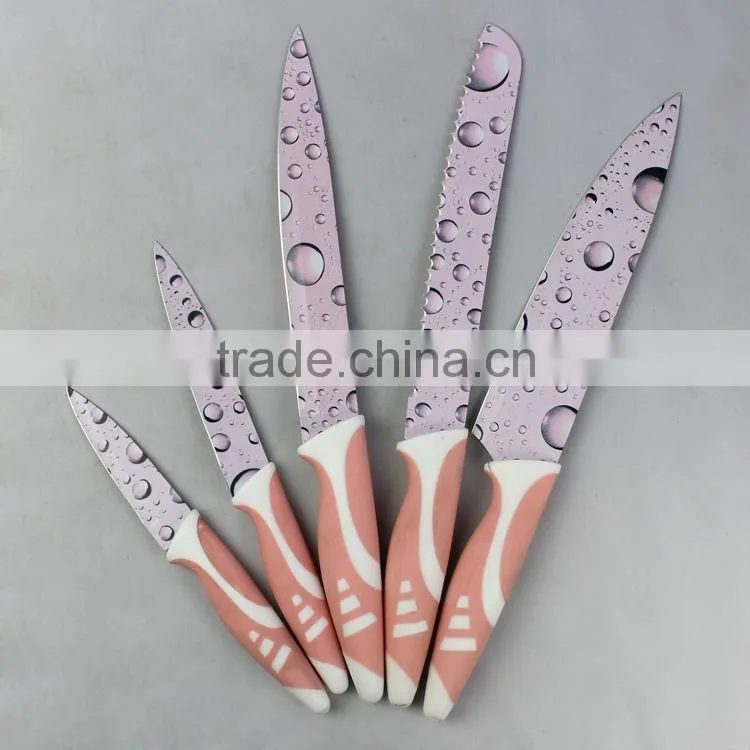 Fashion Printing kitchen knife set