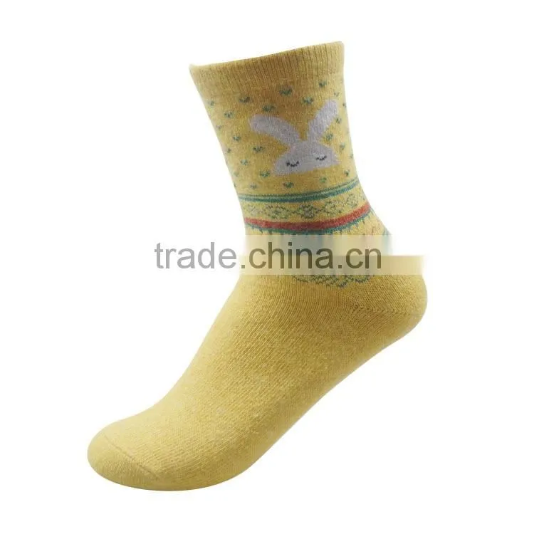 5 Pairs Women Fashion Dress Socks winter rabbit wool socks