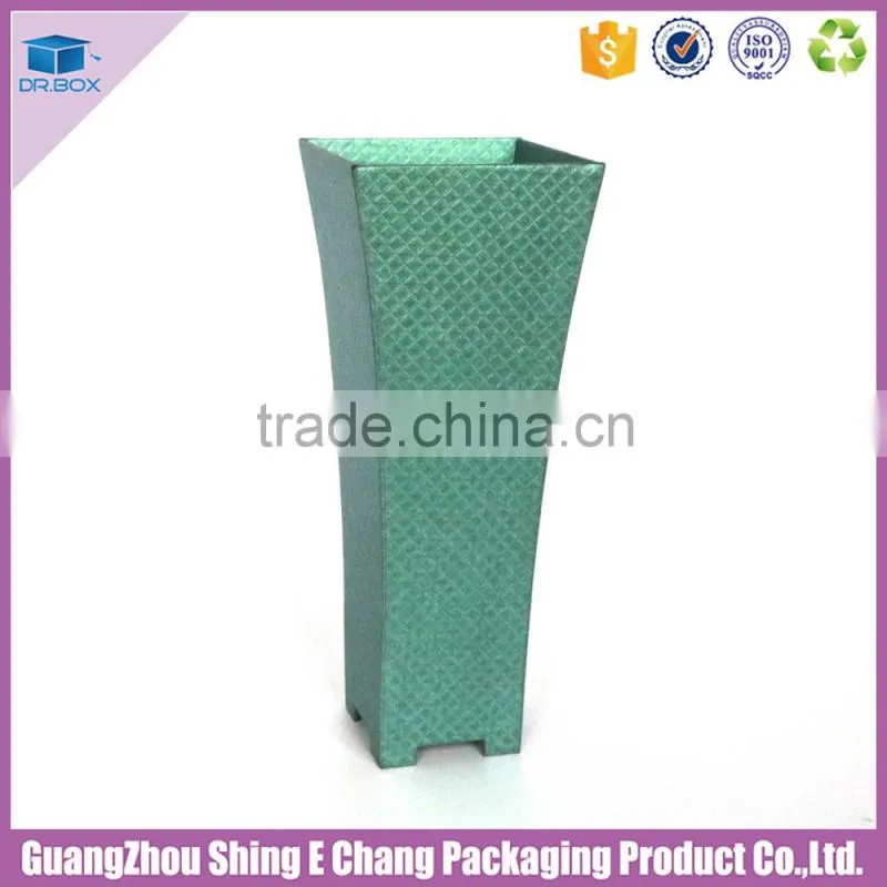 Color customized cardboard printing household flower vase