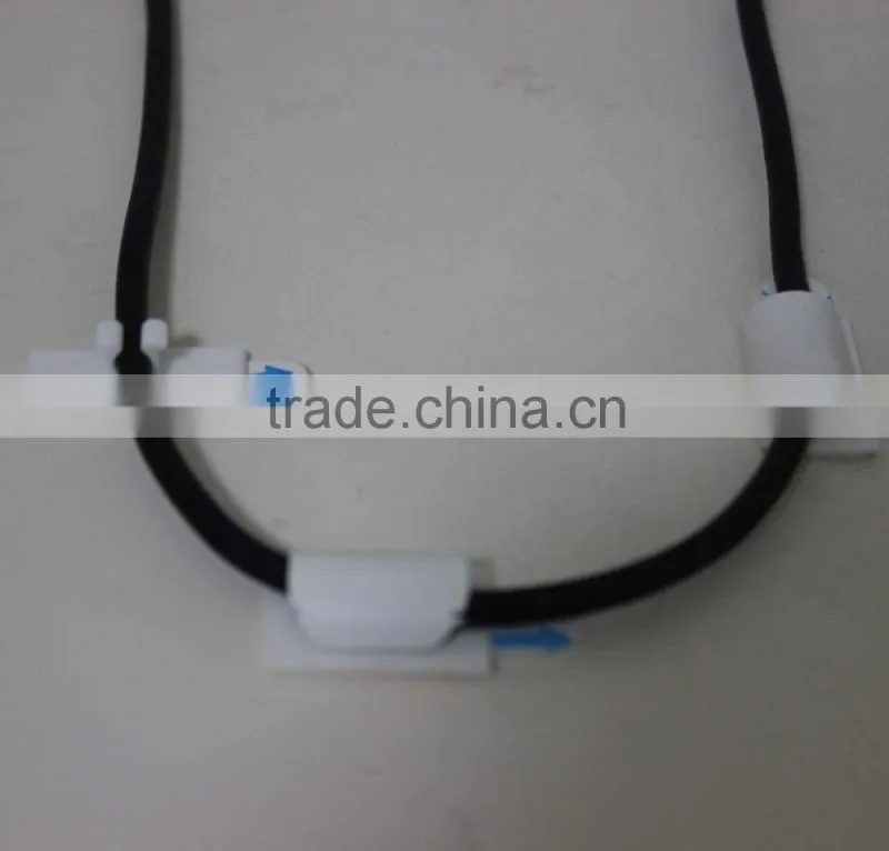 Plastic adhesive wire rope cable grips