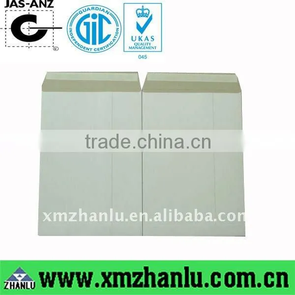 White board envelope made of 400gsm white lined chip board