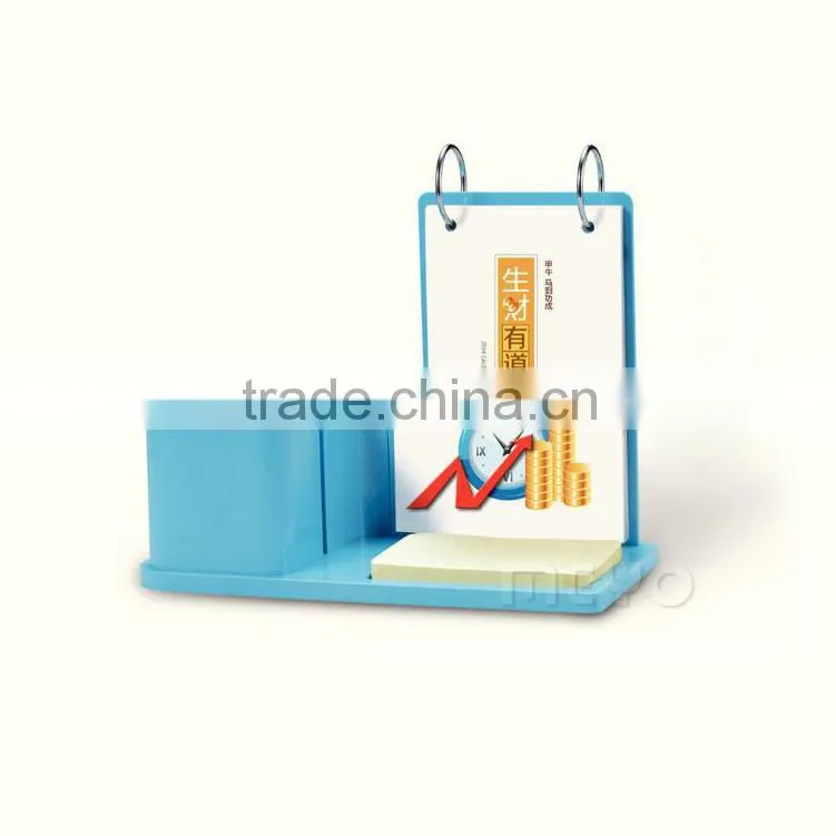 Note Pad with Pen holder calender, Sticky Note with Calendar