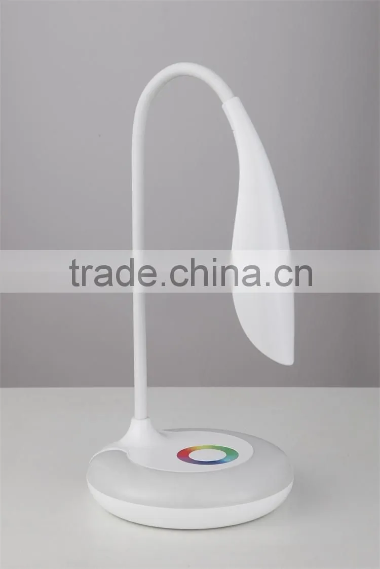 5W Colorful JK-848 Rechargeable Flexible Color change table lamp, colorful LED table lamp decorative