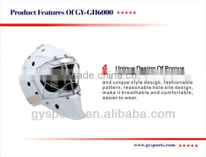 China wholesale golie helmet with 304 stainess steel cage ,hockey cage