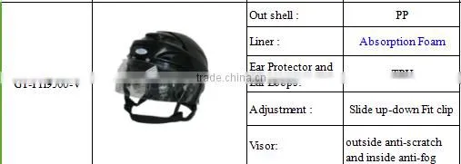 Top Sale Safety Ice Hockey Visor Helmets,fully CE approved