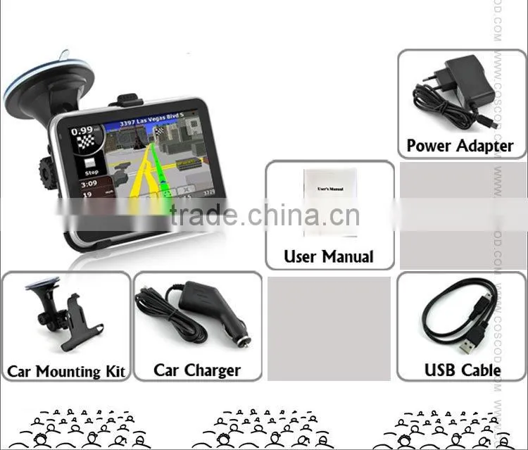 4.3 inch bluetooth gps