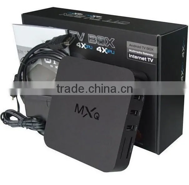 MXQ Amlogic S805 XBMC Media Player Quad Core Android 4.4 Smart TV BOX H.265 1080p 1G 8G Media Android Box