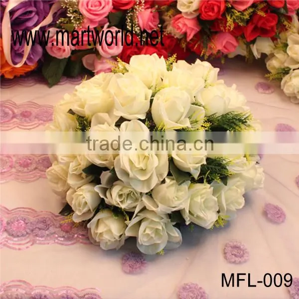 Hot sale artificial rose flower wedding flower for wedding decoratio,party home or hotel decoration(MFL-009)