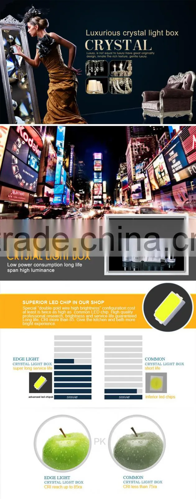 Edgelight CF9 single side magnetic tablet menu for restaurant