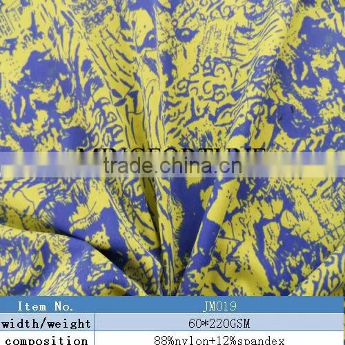 Hot sale glue red dot printed nylon fabric for underwear