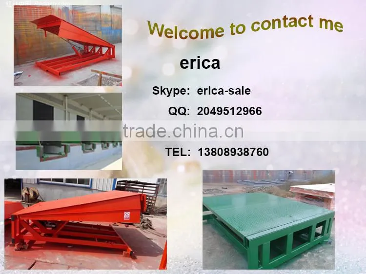 china supplier 10T CE truck loading dock ramp leveler
