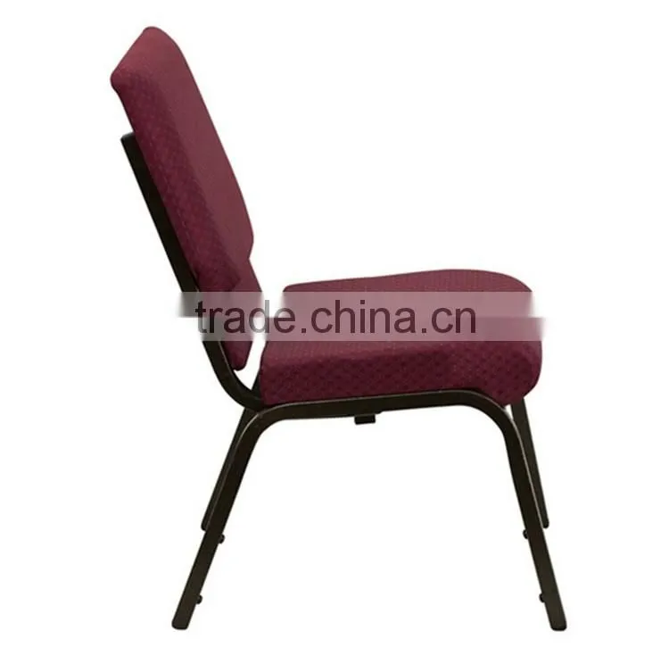 Top sale fancy modern used cheap padded stackable church chair