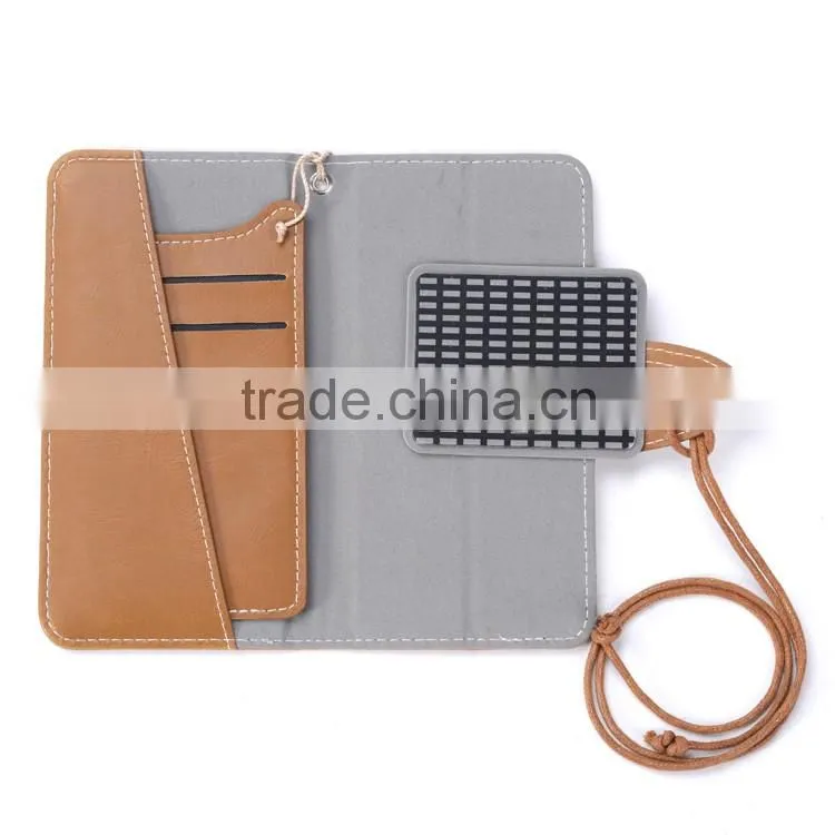 Fabric material cover with moving card slots for universal cellphone