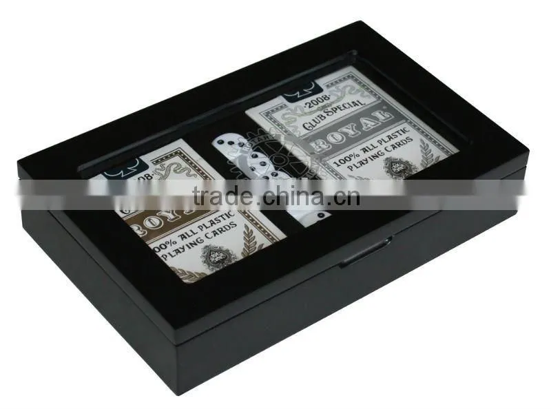Leather Poker Case for 1 deck of playing card