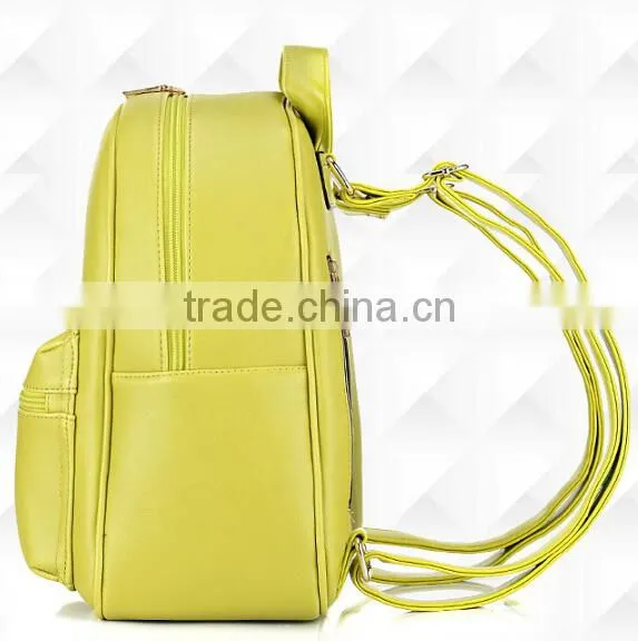 2015 High Quality Trendy PU lady backpack