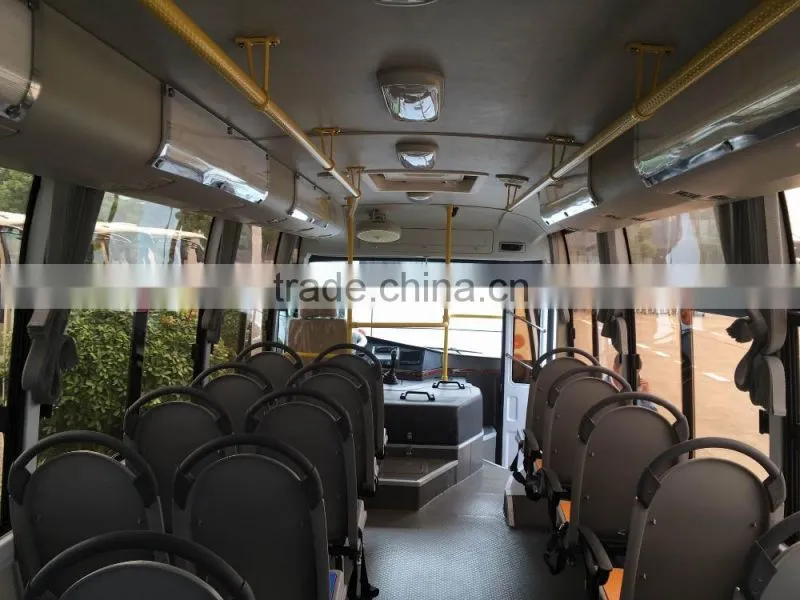Cheap price of new bus 27 seats 7.3m passenger mini bus