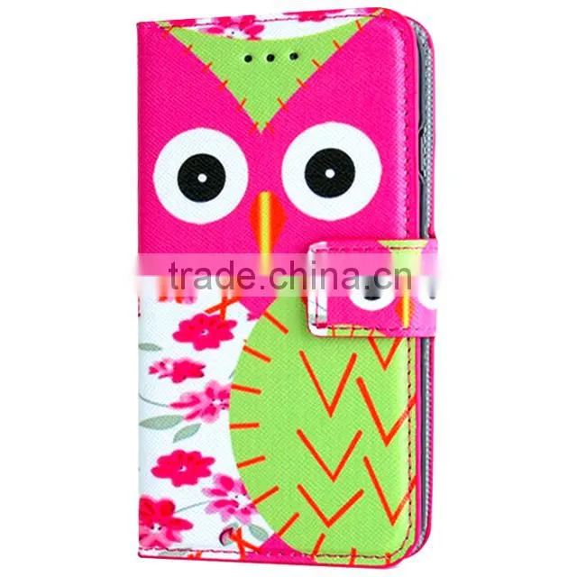 Printed PU Flip Wallet Leather Case For LG G3 With Stand