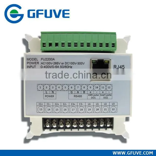Multifunction power meter with monitoring software
