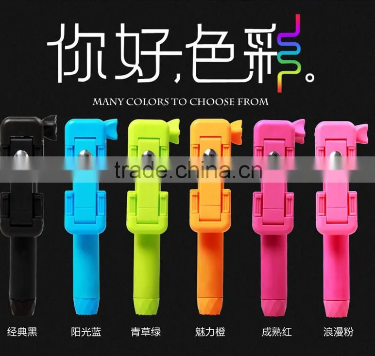 2015 hot selling mini monopod , small size Selfie Stick With Bluetooth as gift