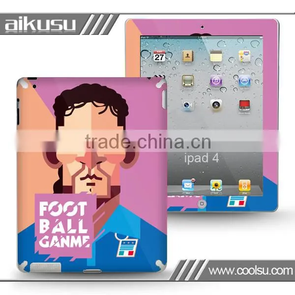3D Football color printing Skin cover For iPad4 and iPad mini sticker
