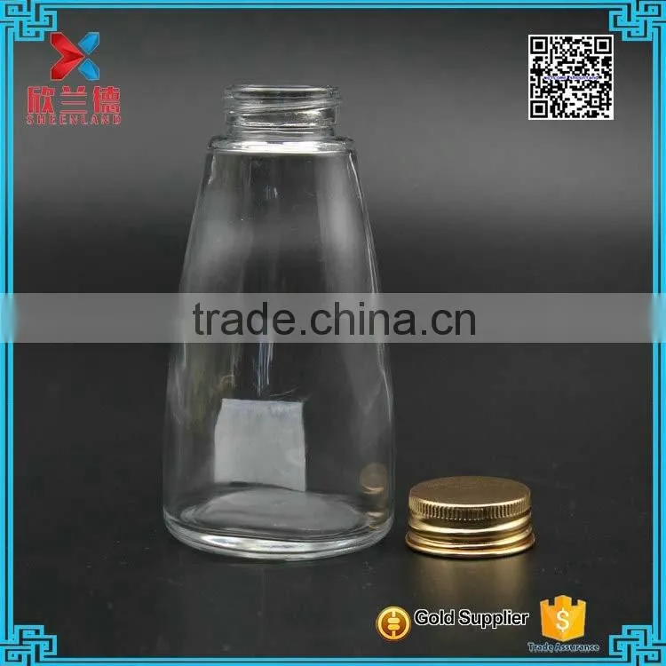 High Quality 180ml glass liquor bottle custom made glass wine bottles