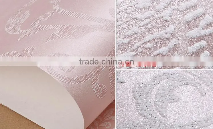 european home bedroom decorating 3d textured wallpaper