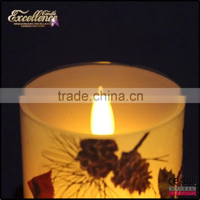 color changing led candle / wave end led candle wholesale
