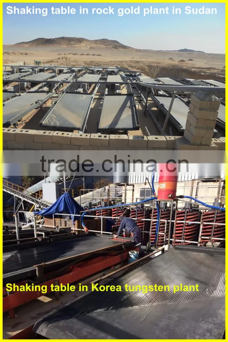 Fiberglass Concentration Shaking Table for Gold Mining
