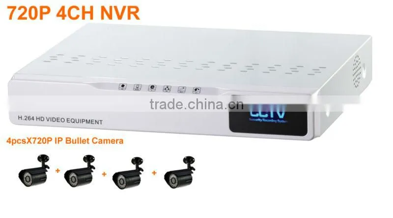 H.264 wifi 720P Plug and play P2P 720p ip camera nvr