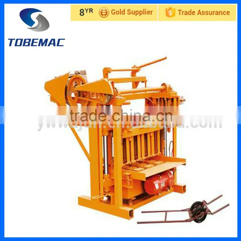 2015 TOBEMAC QMJ4-45 Clay Block making machine hollow cement block making machine concrete Brick Making Machine
