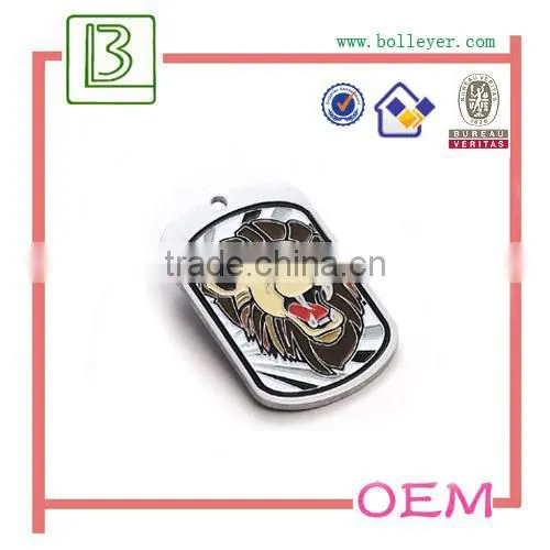 military dog tag pendant necklace