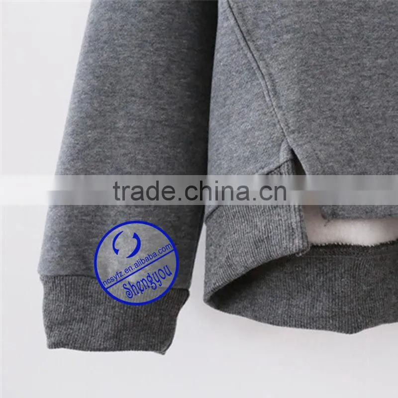 Custom crew neck women printing sweatshirt