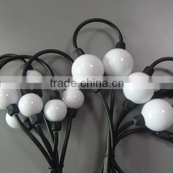 50mm diameter led ball string rgb colorfull effect pixel string ball light dmx