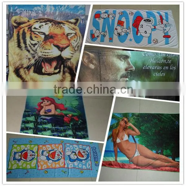vivid design microfiber printed beach towel