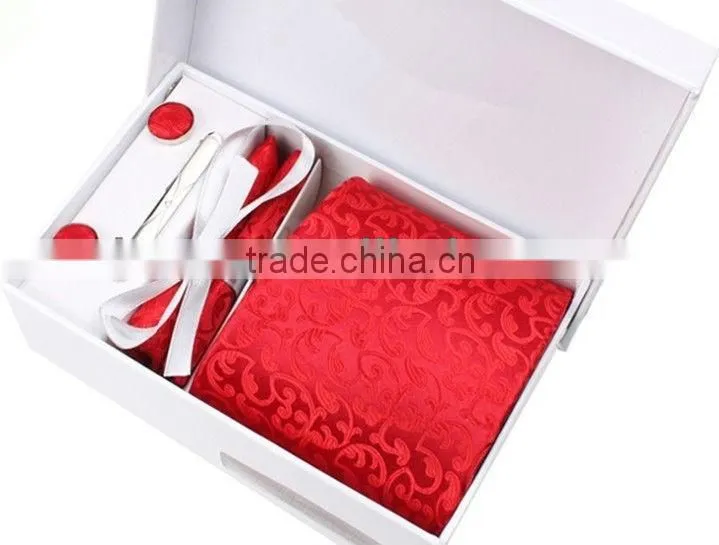 red polyester men necktie or cravat.cravatte or business men tie