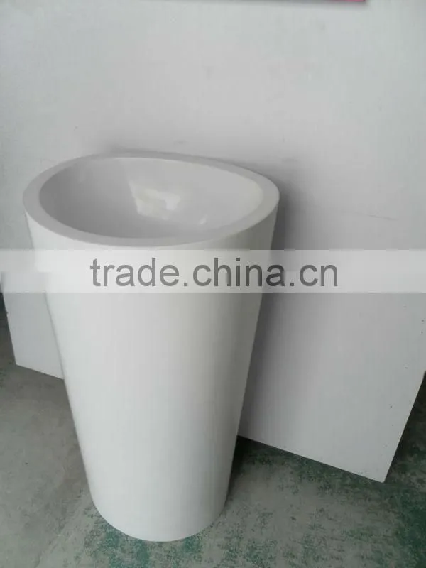 artificial stone bathroom pedestal sink