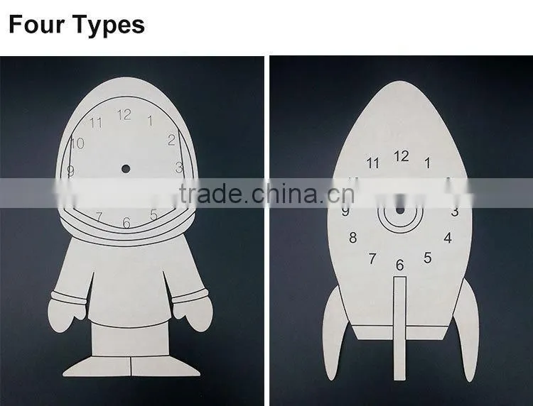 Kids Wooden DIY Clock Toys Educational