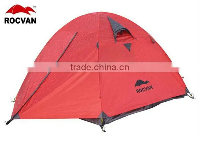 double layer 2 door 3 person high quality traveling camping china polyester outdoor tent facotry