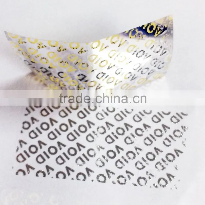 Hot stamped printing logo adhesive paper wine label