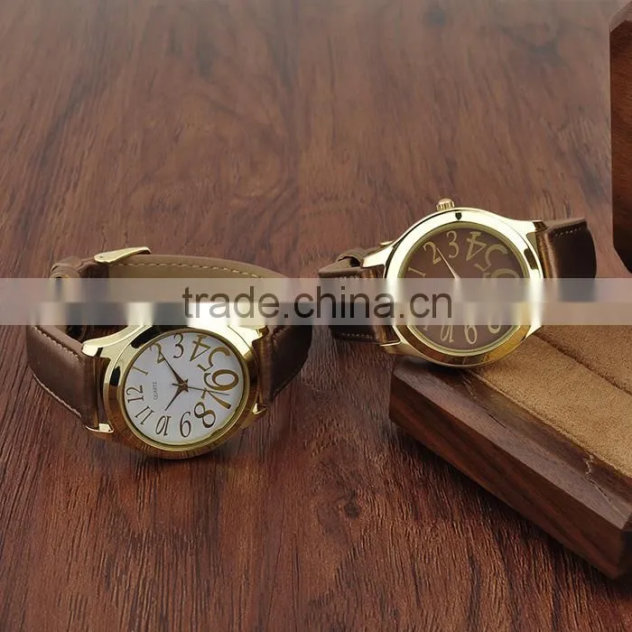 New 2016 Jewelry Brown Leather Watches Made In Japan