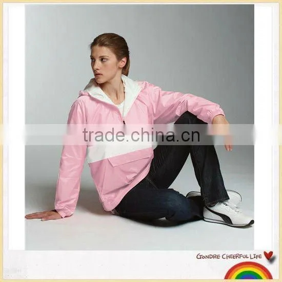 Outdoor water-resistant sport pullover jacket