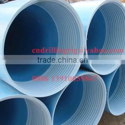 Water well PVC casing and screen pipes with thread connection made in China