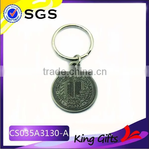 3D custom metal promotional keychain for ornament