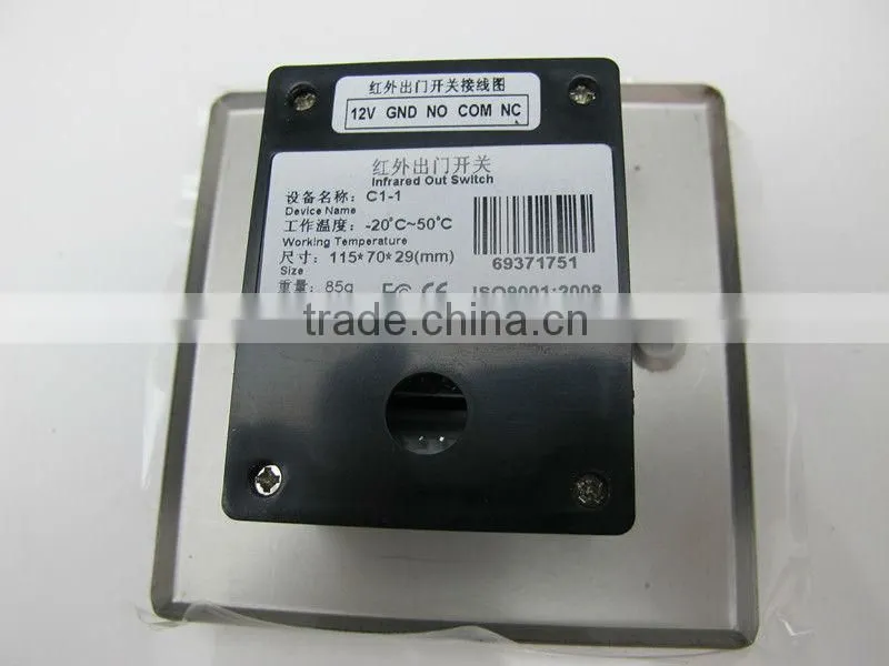 Door Exit Button K1-1D Infared Sensor No touch exit sensor,Door Open Button